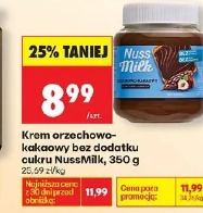 Krem orzechowo-kakaowy bez dodatku cukru NussMilk