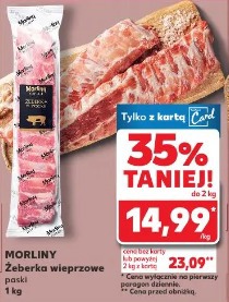 Żeberka wieprzowe paski Morliny