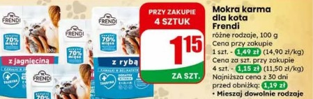 Frendi mokra karma dla kota