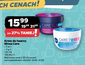 Krem do twarzy Nivea Care