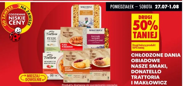 Chłodzone dania obiadowe Nasze Smaki, Donatello, Trattoria i Makłowicz