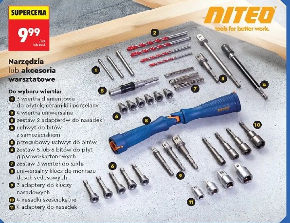 Narzędzia lub akcesoria warsztatowe Niteo