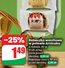 Babeczka waniliowa w polewie Amicake