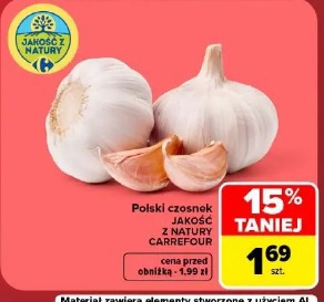 Polski czosnek Jakość z Natury Carrefour