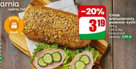 Chleb wieloziarnisty pszenno-żytni