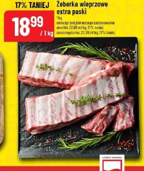 Żeberka wieprzowe extra paski