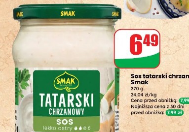 Sos tatarski chrzanowy Smak