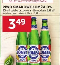 Piwo smakowe Łomża 0%