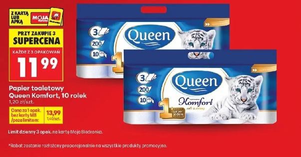 Queen Komfort papier toaletowy