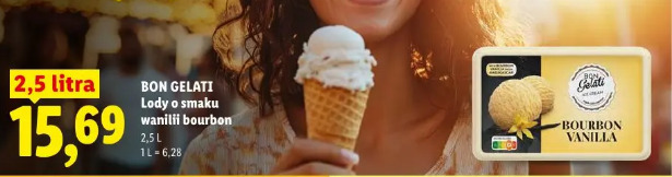 Bon Gelati Lody o smaku wanilii bourbon