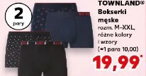Townland bokserki męskie rozm. M-XXL, różne kolory i wzory (~1 para 10,00)