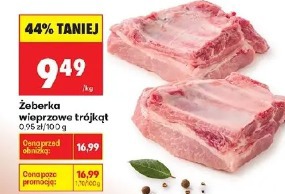 Żeberka wieprzowe trójkąt