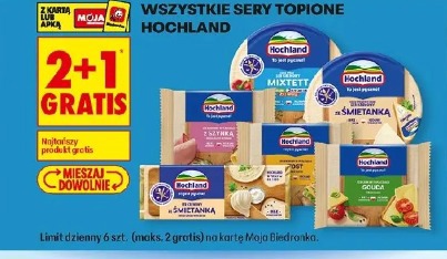 Wszystkie sery topione Hochland