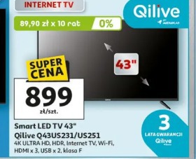 Smart LED TV 43" Qilive Q43US231/US251