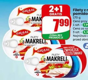 Filety z makreli w sosie pomidorowym Graal