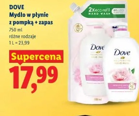 Dove Mydło w płynie z pompką + zapas