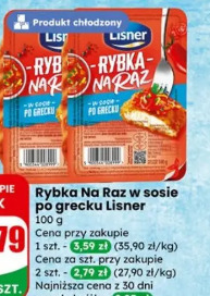 Rybka Na Raz w sosie po grecku Lisner