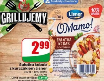 Sałatka kebab z kurczakiem Lisner