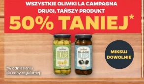 Wszystkie oliwki La Campagna drugi, tańszy produkt 50% taniej