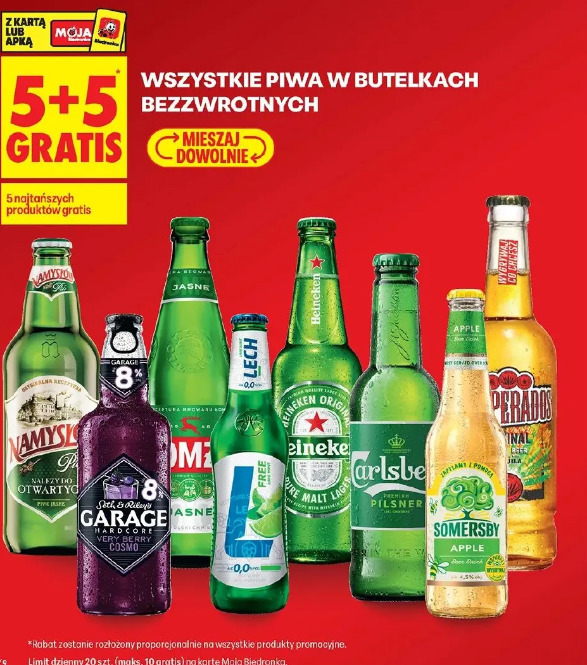 Wszystkie piwa w butelkach bezzwrotnych