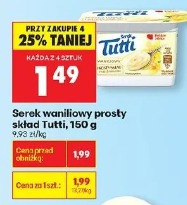 Serek waniliowy prosty skład Tutti