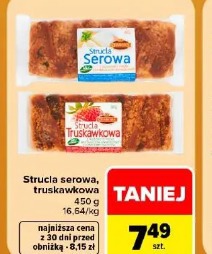 Strucla serowa, truskawkowa