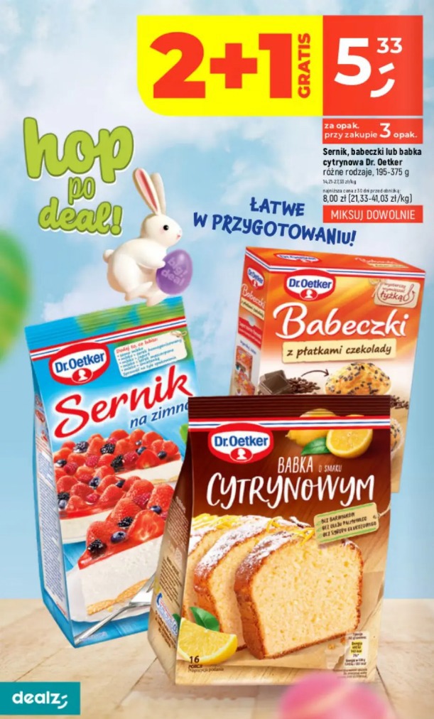 Sernik, babeczki lub babka cytrynowa Dr. Oetker