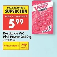 Pink Power kostka do WC 2x40 g