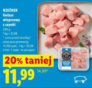 Rzeźnik Gulasz wieprzowy z szynki