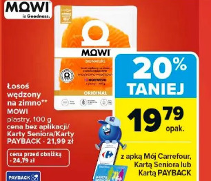 Łosoś wędzony na zimno Mowi