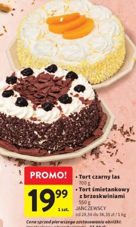 Tort śmietankowy z brzoskwiniami Janczewscy