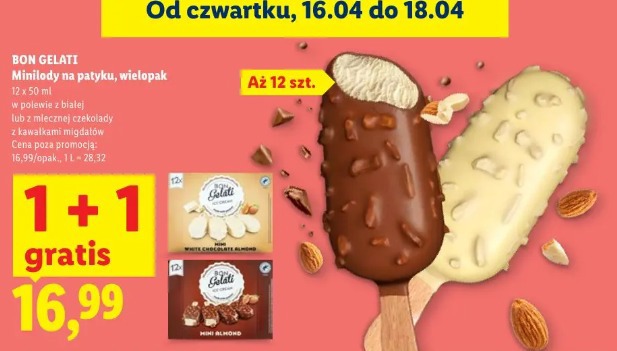 Bon Gelati Minilody na patyku, wielopak