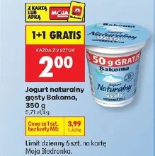 Jogurt naturalny gęsty Bakoma
