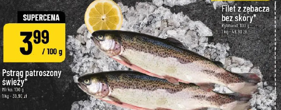 Pstrąg patroszony świeży