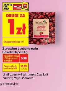 Żurawina suszona cała Bakal’Or