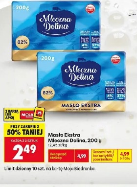 Masło Ekstra Mleczna Dolina