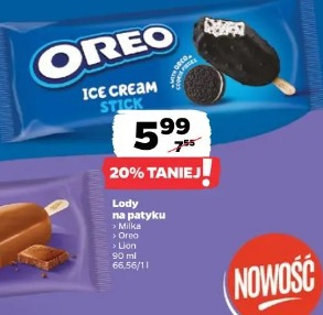 Lody na patyku Oreo