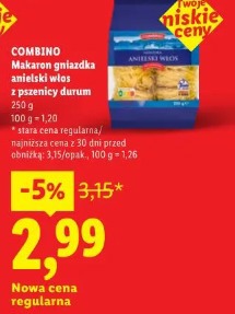 Combino Makaron gniazdka anielski włos z pszenicy durum