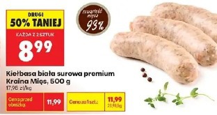 Kiełbasa biała surowa premium Kraina Mięs