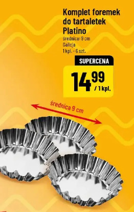 Komplet foremek do tartaletek Platino Galicja