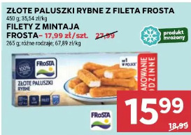 Złote paluszki rybne z fileta Frosta