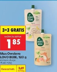Mus owocowo LOVO BEBE, 120 g
