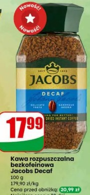 Kawa rozpuszczalna bezkofeinowa Jacobs Decaf