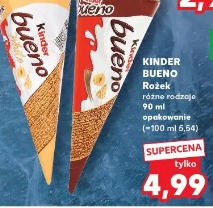 Kinder Bueno Rożek różne rodzaje