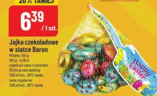 Jajka czekoladowe w siatce Baron