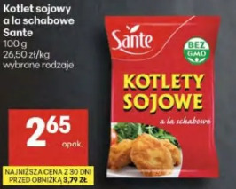 Kotlet sojowy a la schabowe Sante