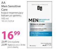 AA Men Sensitive Care kojąco-regenerujący balsam po goleniu