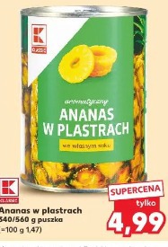 K Classic Ananas w plastrach