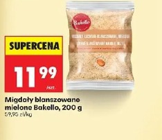 Migdały blanszowane mielone Bakello