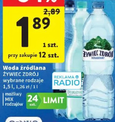 Woda źródlana Żywiec Zdrój
